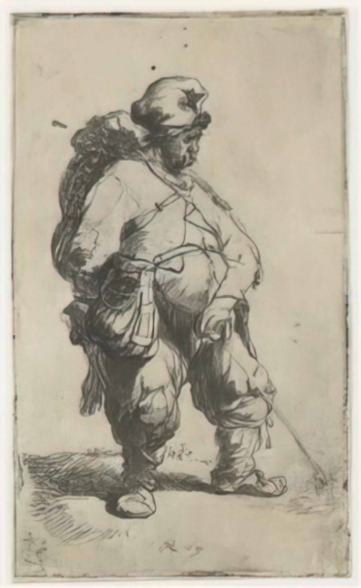 Rembrandt a man making water 1631 Art A4 Photo Print