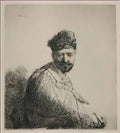 Rembrandt a man with a short beard and embroidered cloak 1631 Art A4 Photo Print