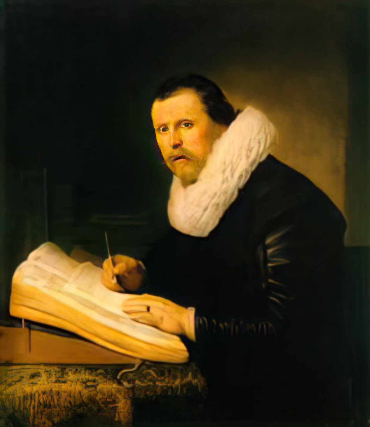 Rembrandt a scholar 1631 Art A4 Photo Print