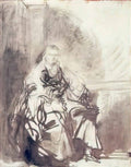 Rembrandt a study for the great jewish bride Art A4 Photo Print