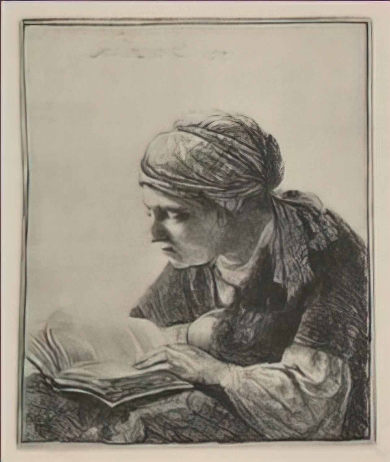 Rembrandt a young woman reading 1634 Art A4 Photo Print