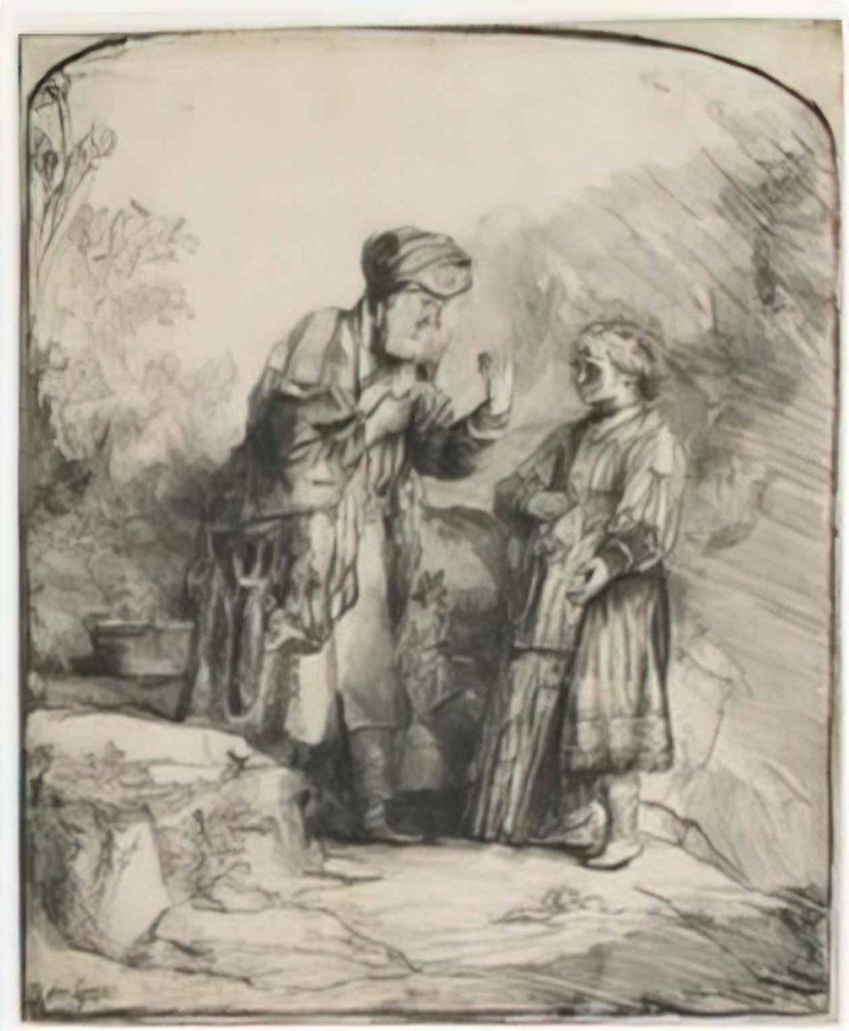 Rembrandt abraham and isaac 1645 Art A4 Photo Print