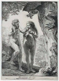 Rembrandt adam and eva 1638 Art A4 Photo Print