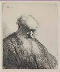 Rembrandt an old man with a beard 1630 Art A4 Photo Print