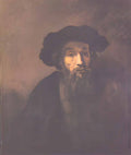 Rembrandt bearded man with a beret 1655 Art A4 Photo Print