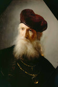Rembrandt bust of a bearded old man Art A4 Photo Print