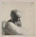 Rembrandt bust of an old man with a large beard 1631 Art A4 Photo Print