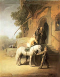 Rembrandt charitable samaritan also known as the good samaritan 1638 Art A4 Photo Print