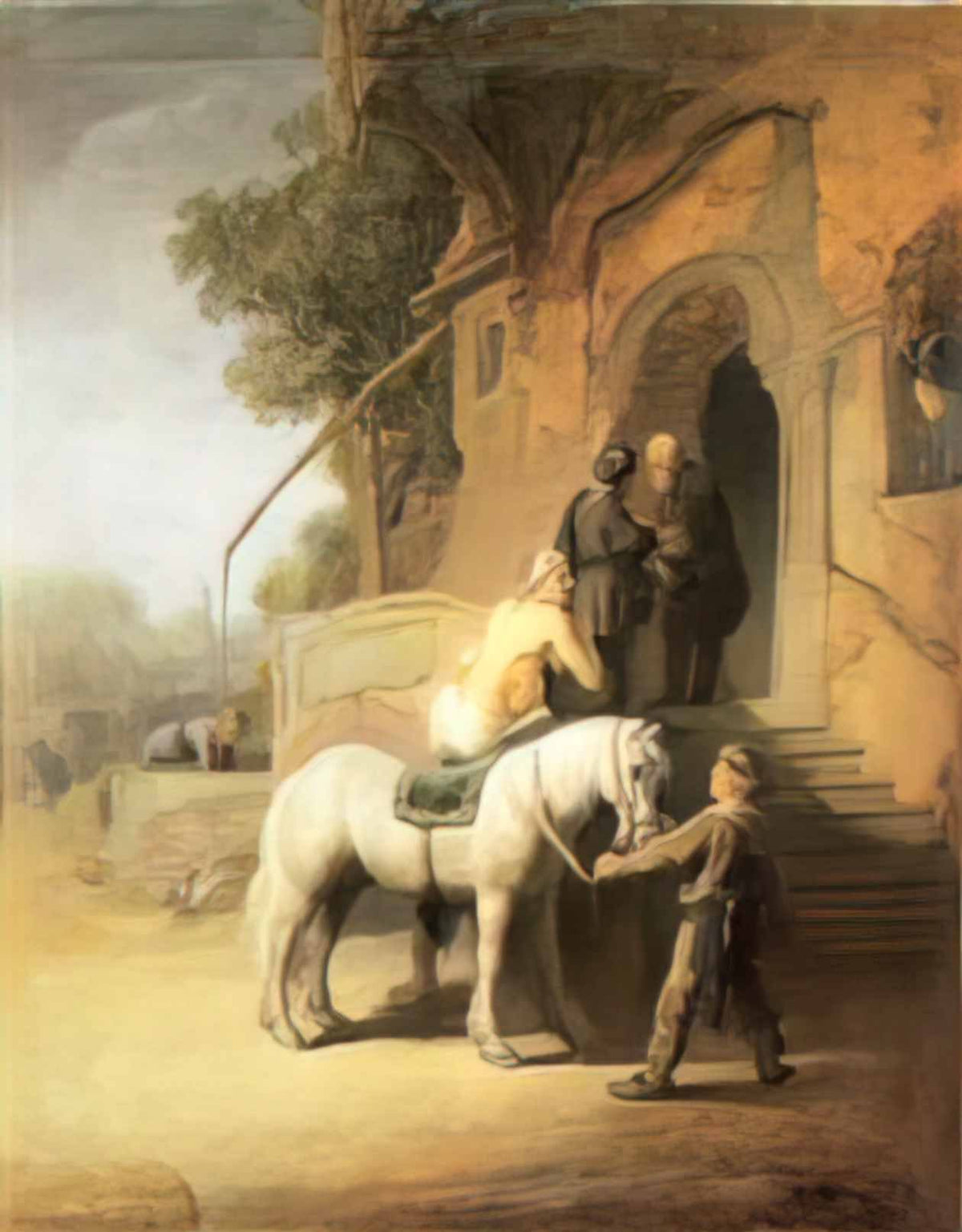 Rembrandt charitable samaritan also known as the good samaritan 1638 Art A4 Photo Print