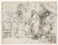 Rembrandt christ appearing to the apostles 1656 Art A4 Photo Print