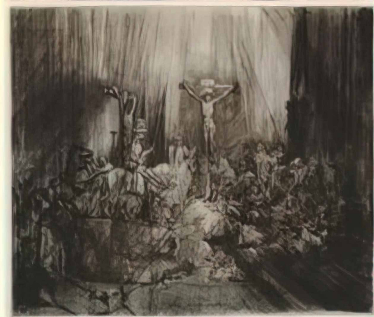 Rembrandt christ crucified between the two thieves three crosses 165 Art A4 Photo Print