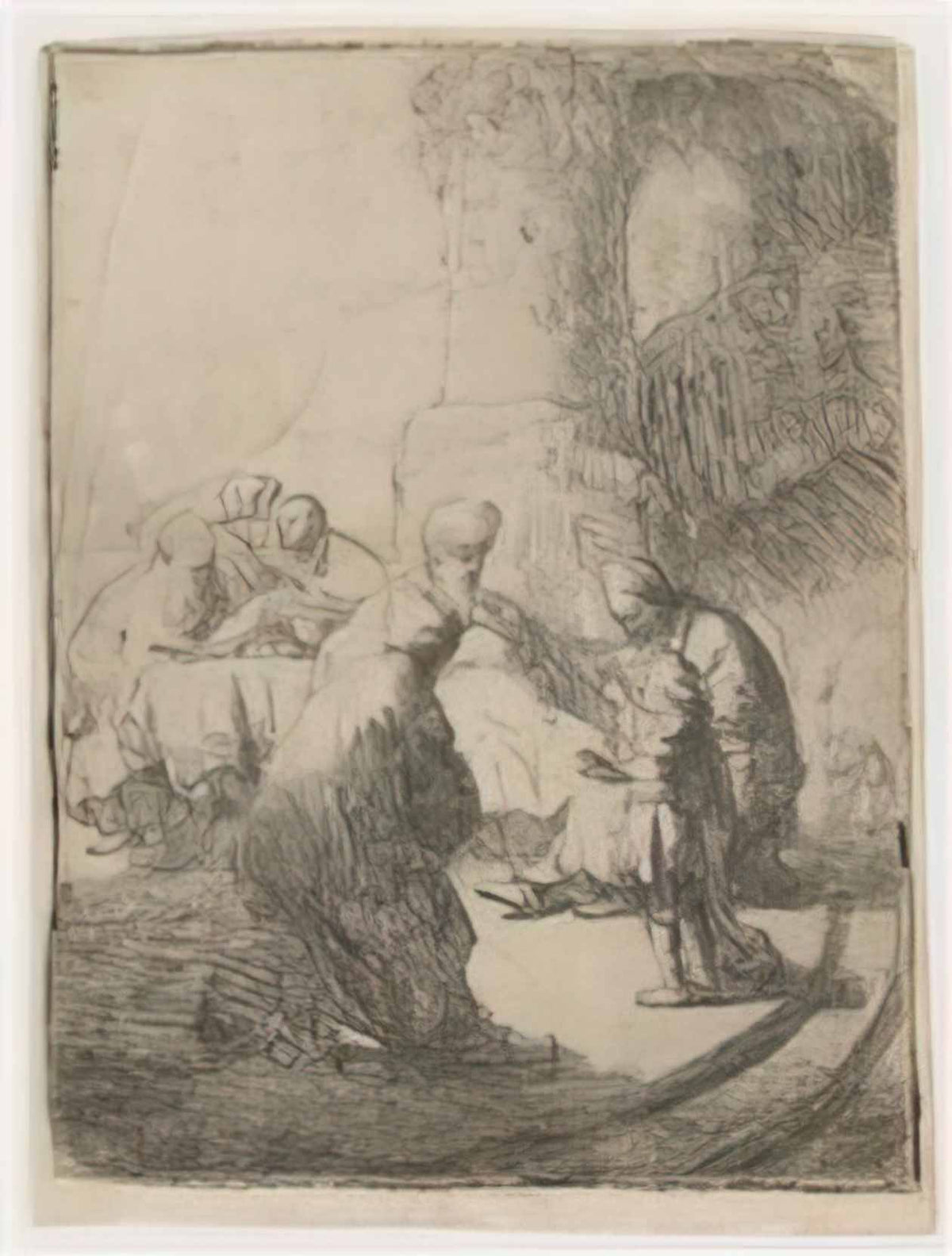 Rembrandt christ disputing with the doctors 1630 Art A4 Photo Print