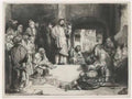 Rembrandt christ preaching 1652 Art A4 Photo Print