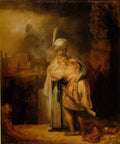 Rembrandt david and jonathan 1642 Art A4 Photo Print