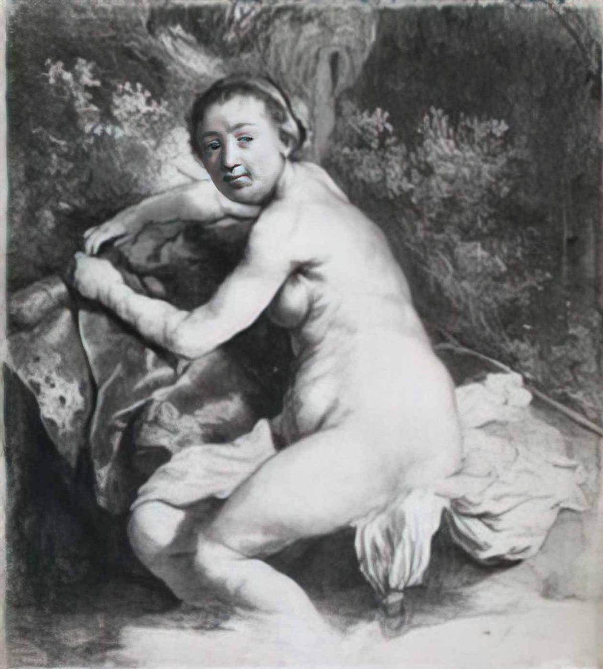 Rembrandt diana at the bath 1631 Art A4 Photo Print
