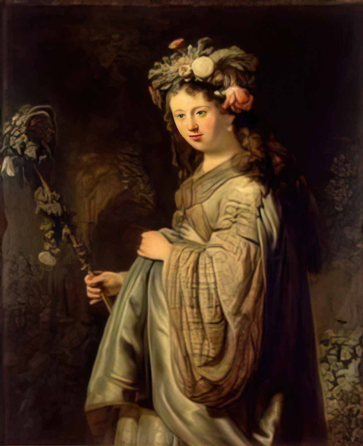 Rembrandt flora 1634 Art A4 Photo Print