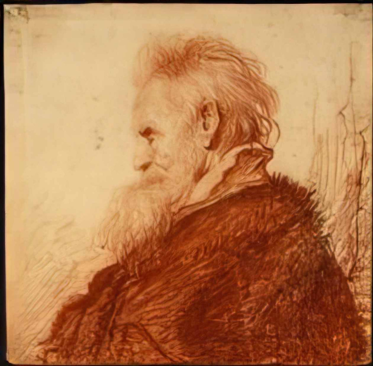 Rembrandt head of an old man Art A4 Photo Print
