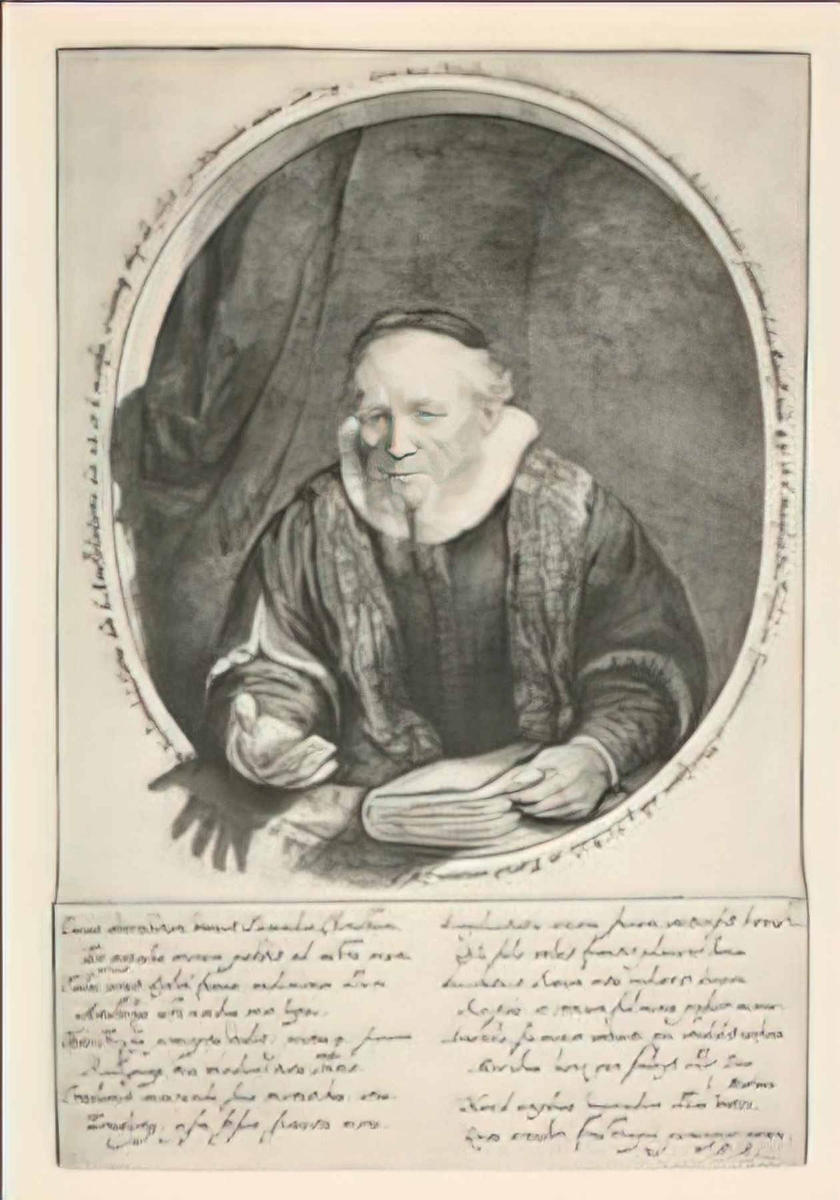Rembrandt jan cornelis sylvius 1646 Art A4 Photo Print