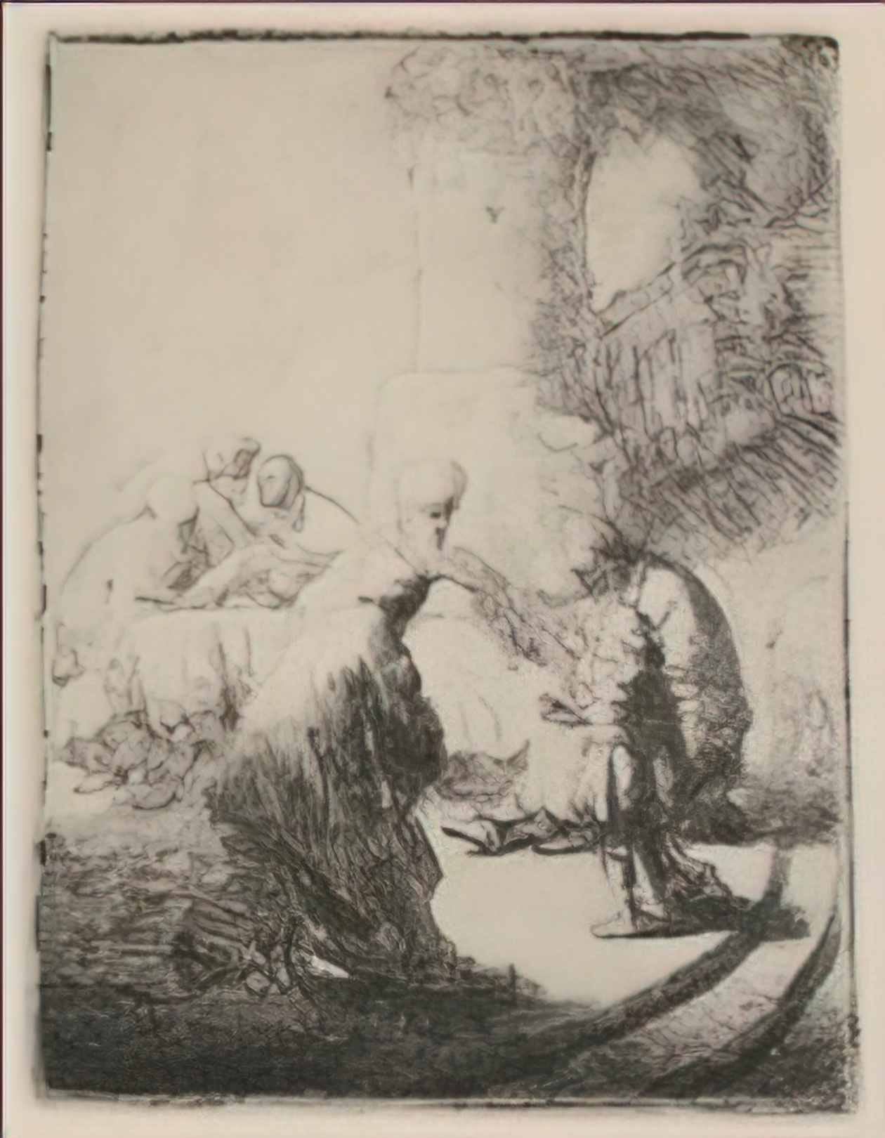 Rembrandt jesus disputing with the doctors 1630 Art A4 Photo Print
