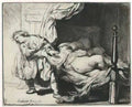 Rembrandt joseph and potiphar s wife 1634 Art A4 Photo Print