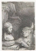 Rembrandt man drawing from a cast 1641 Art A4 Photo Print