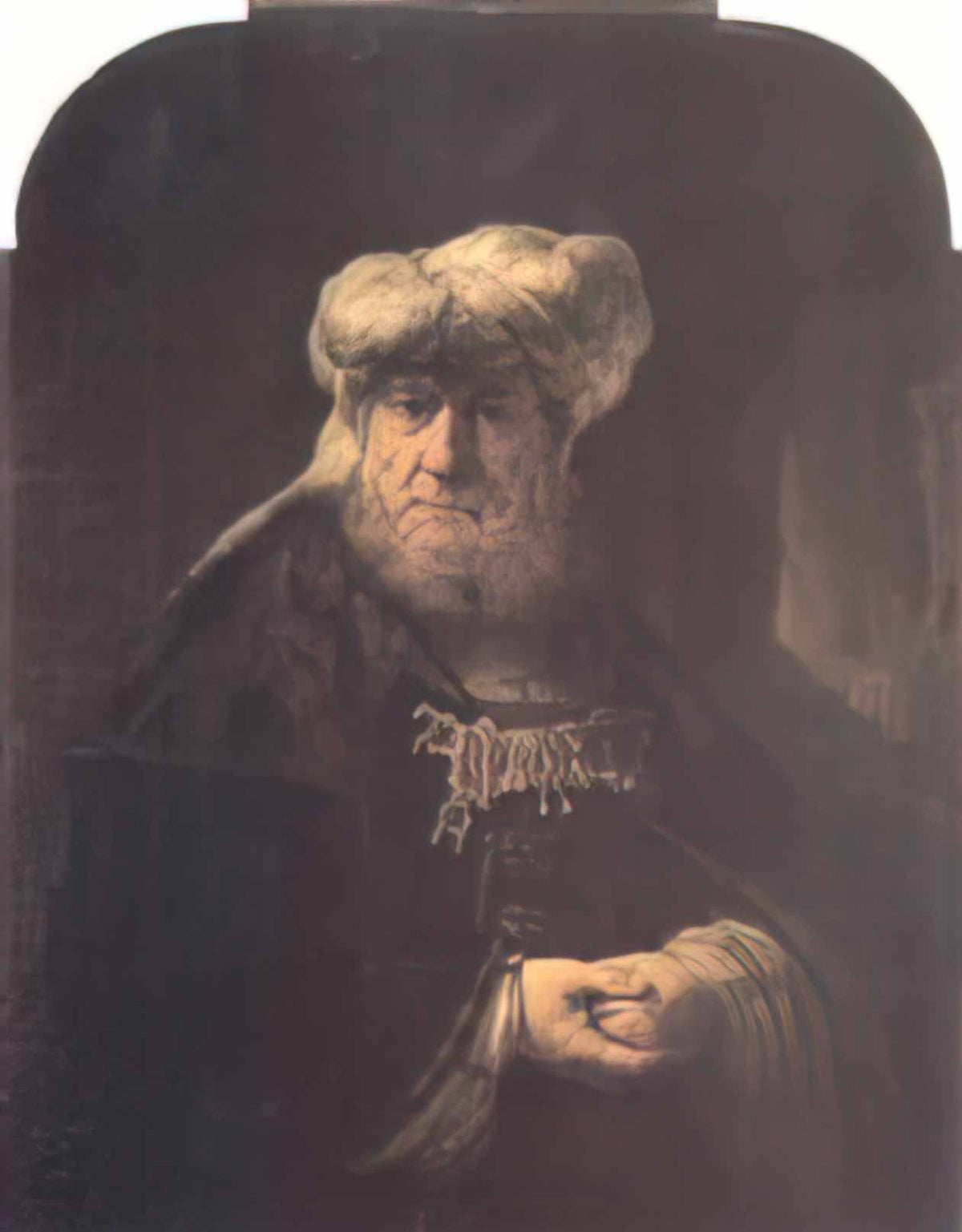 Rembrandt man in oriental costume Art A4 Photo Print