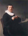 Rembrandt man sharpening a quill 1632 Art A4 Photo Print