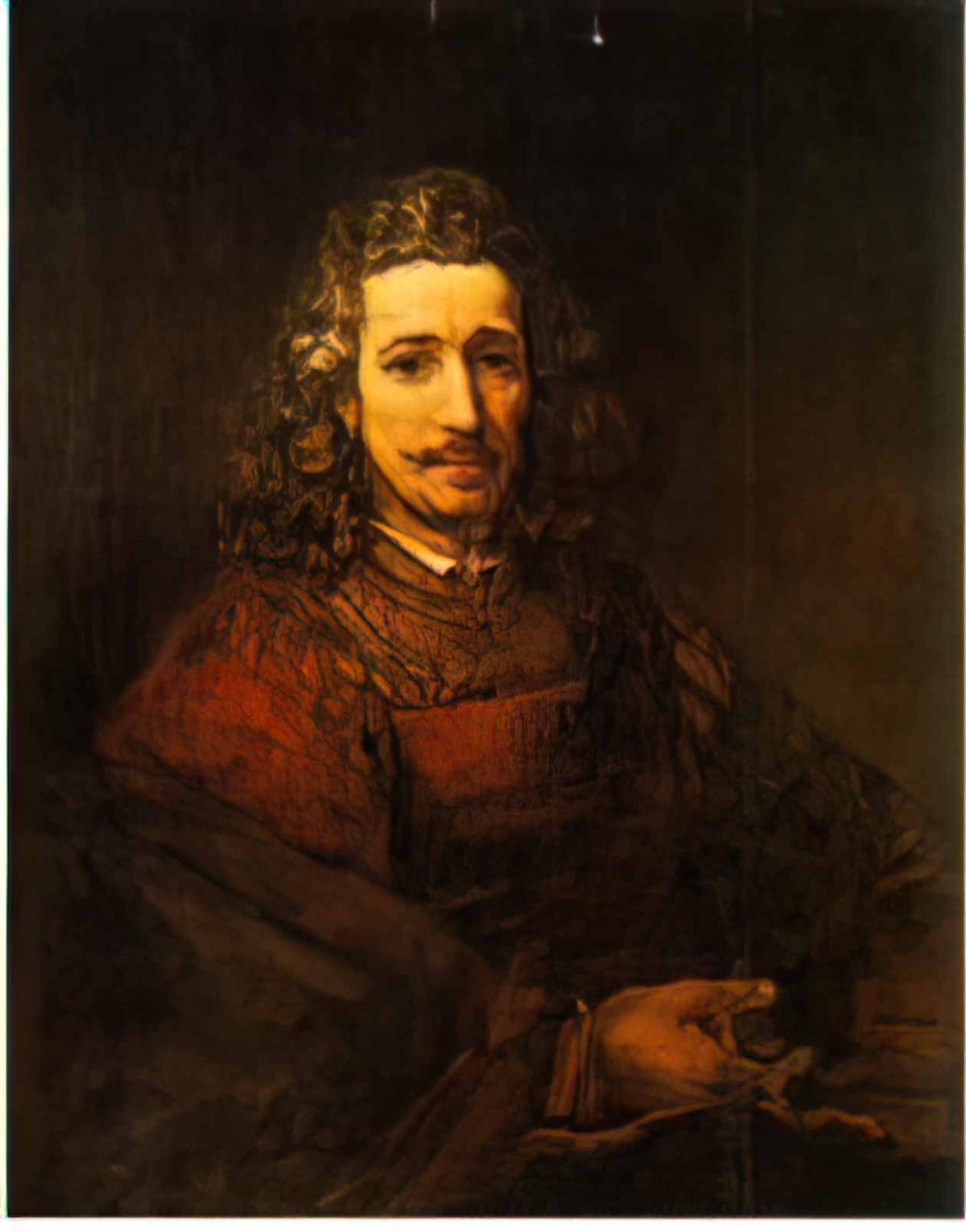 Rembrandt man with a magnifying glass 1629 Art A4 Photo Print