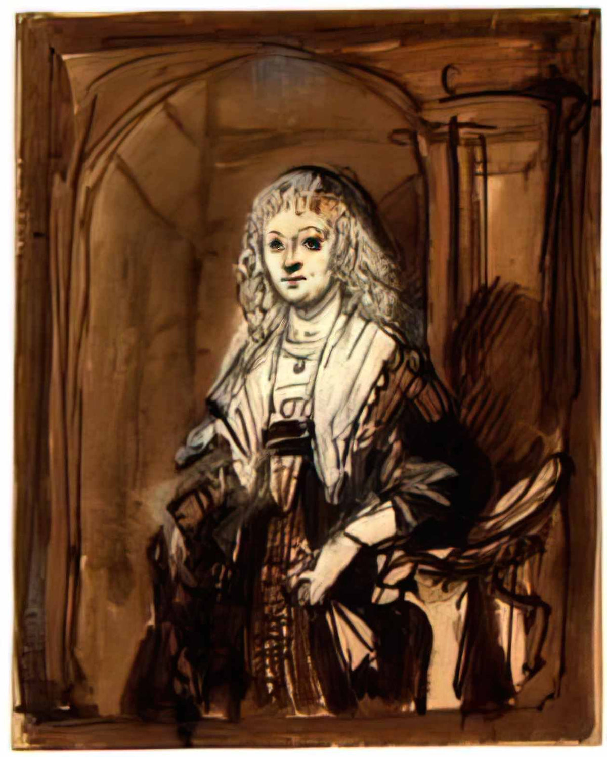 Rembrandt maria trip 1639 1 Art A4 Photo Print