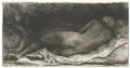 Rembrandt negress lying down 1658 Art A4 Photo Print