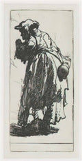 Rembrandt old beggar woman with a gourd 1629 Art A4 Photo Print