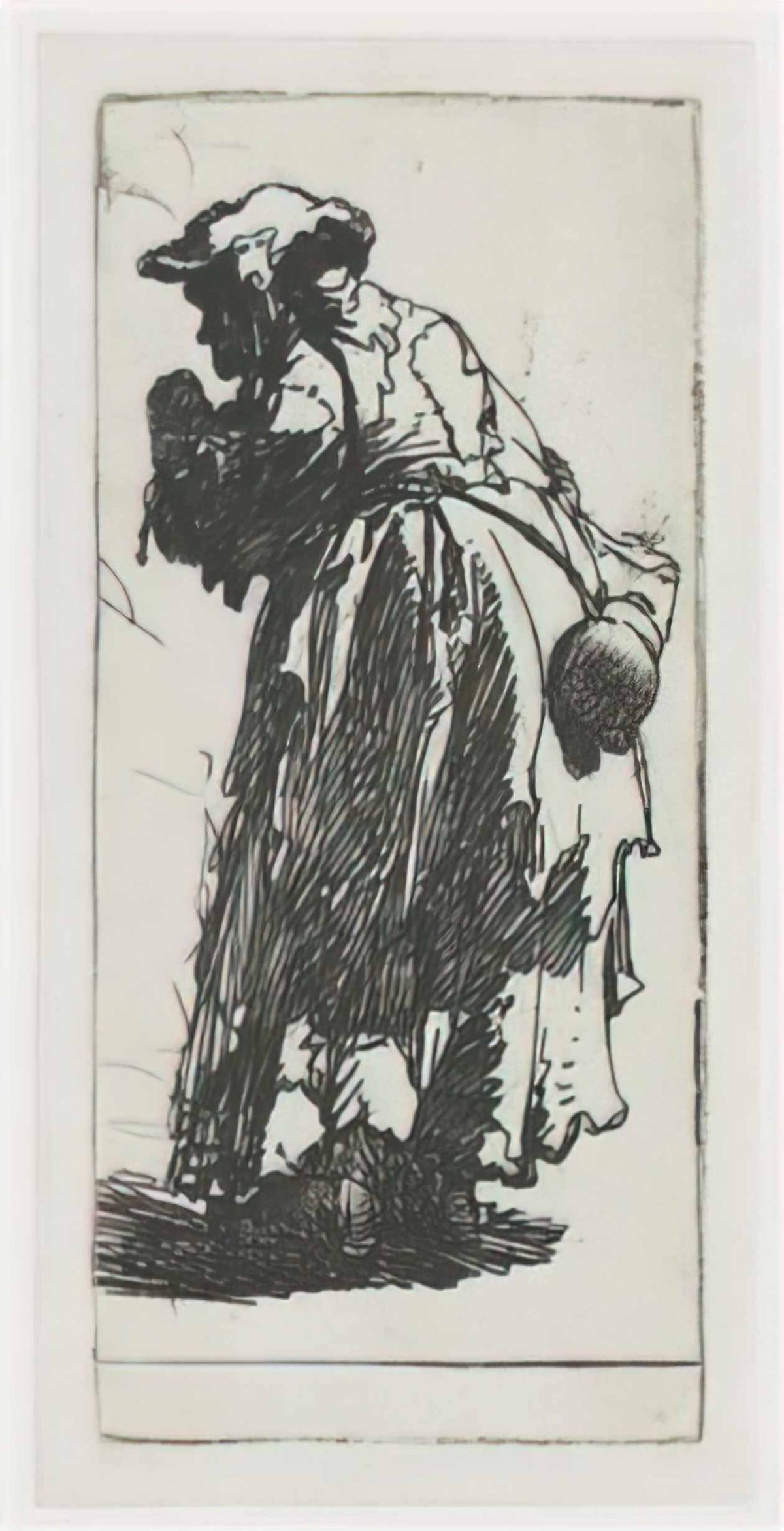 Rembrandt old beggar woman with a gourd 1629 Art A4 Photo Print