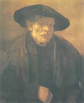 Rembrandt old man with a beret 1654 Art A4 Photo Print