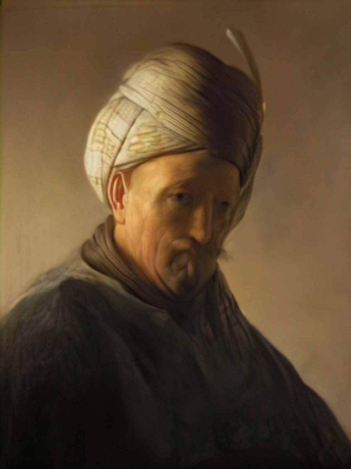 Rembrandt old man with turban Art A4 Photo Print