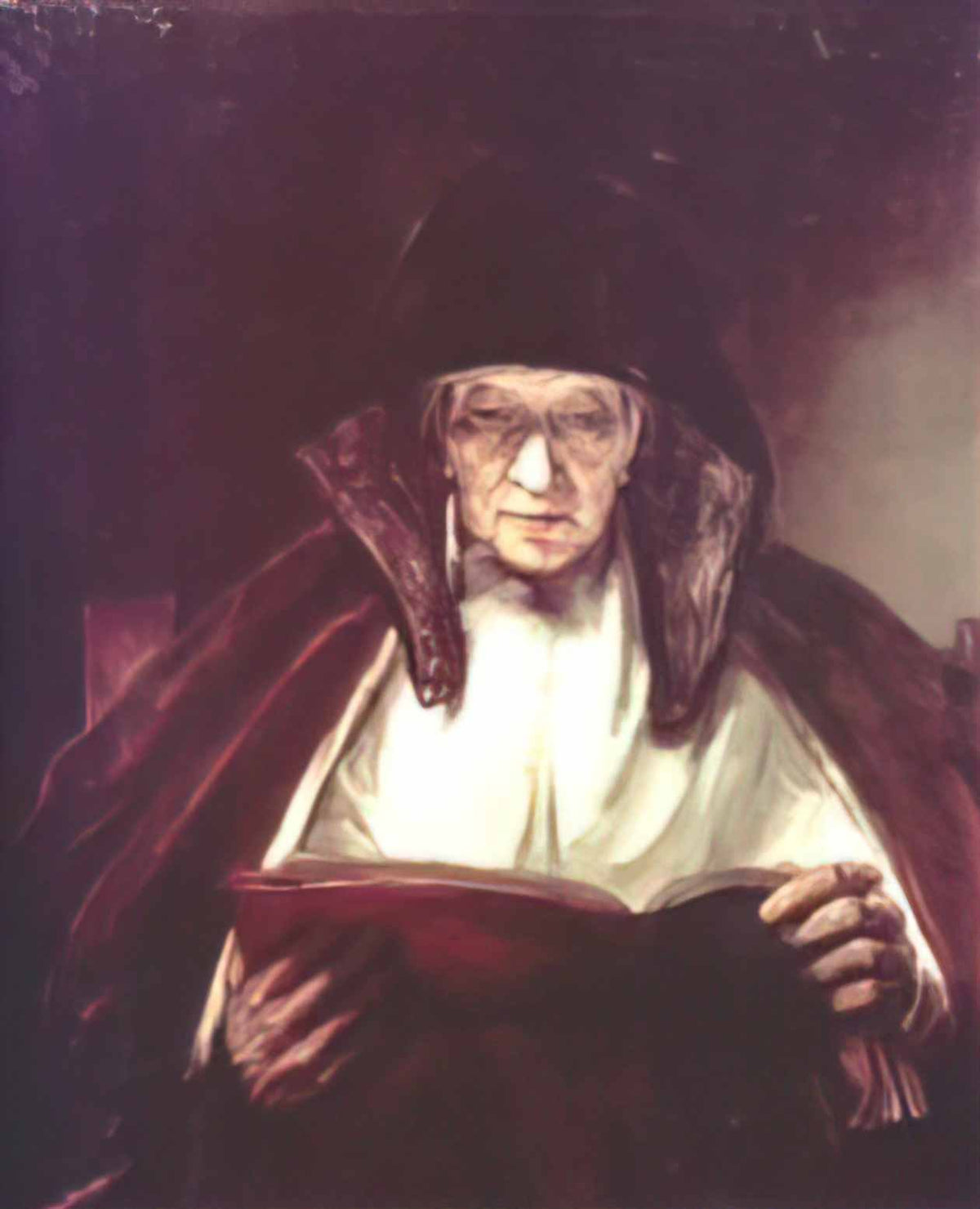 Rembrandt old woman reading Art A4 Photo Print