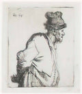 Rembrandt peasant with his hands behind his back 1631 Art A4 Photo Print