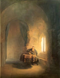 Rembrandt philosopher reading 1631 Art A4 Photo Print