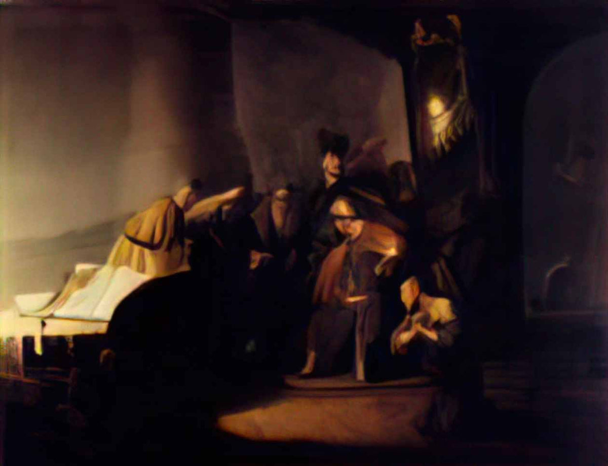 Rembrandt repentant judas returning the pieces of silver 1629 Art A4 Photo Print