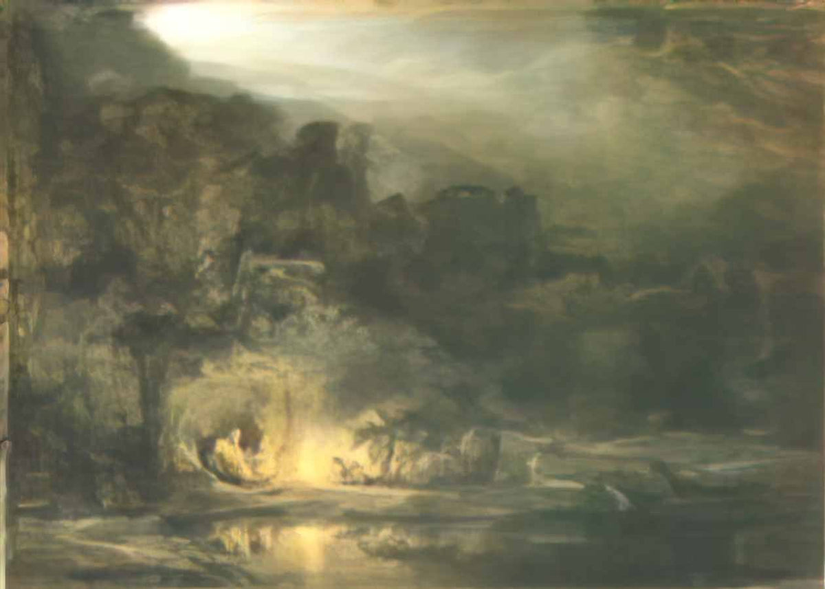 Rembrandt rest on the flight to egypt 1647 Art A4 Photo Print