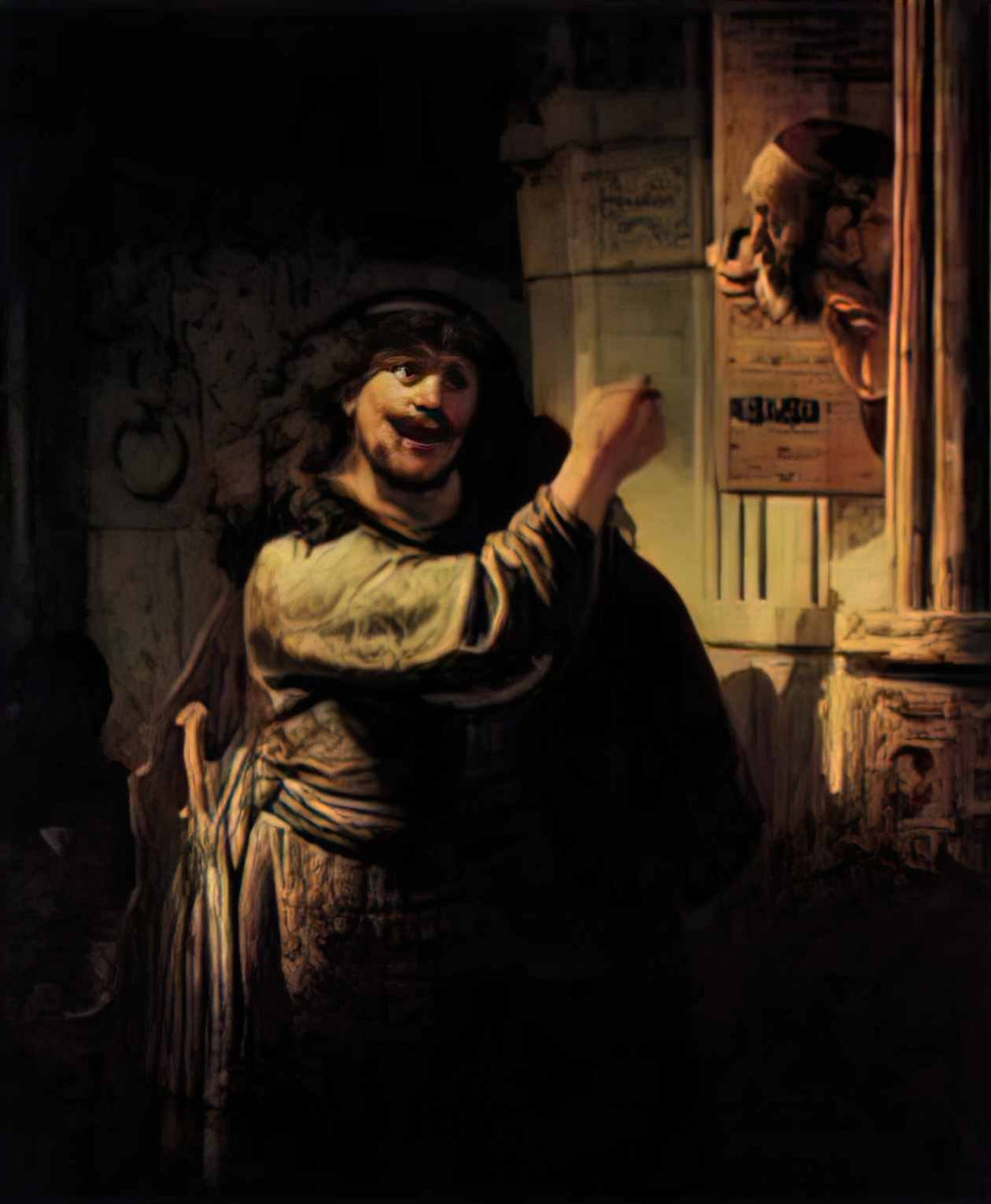 Rembrandt samson accusing his father in law Art A4 Photo Print