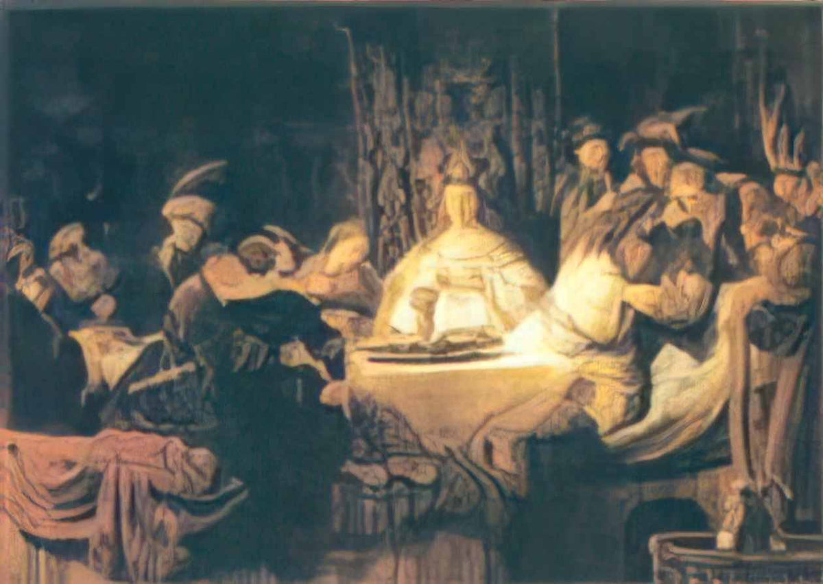 Rembrandt samson at the wedding 1638 Art A4 Photo Print