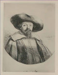 Rembrandt samuel menasseh ben israel 1636 Art A4 Photo Print
