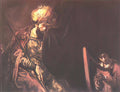 Rembrandt saul and david 1660 Art A4 Photo Print