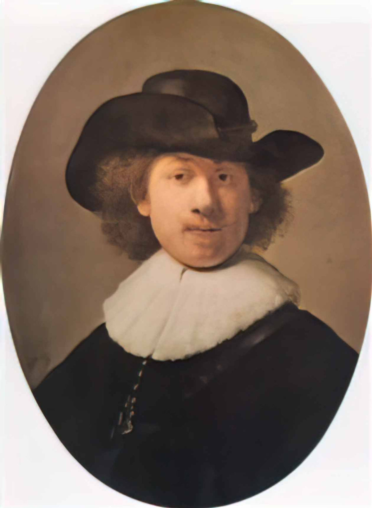 Rembrandt self portrait 1632 Art A4 Photo Print
