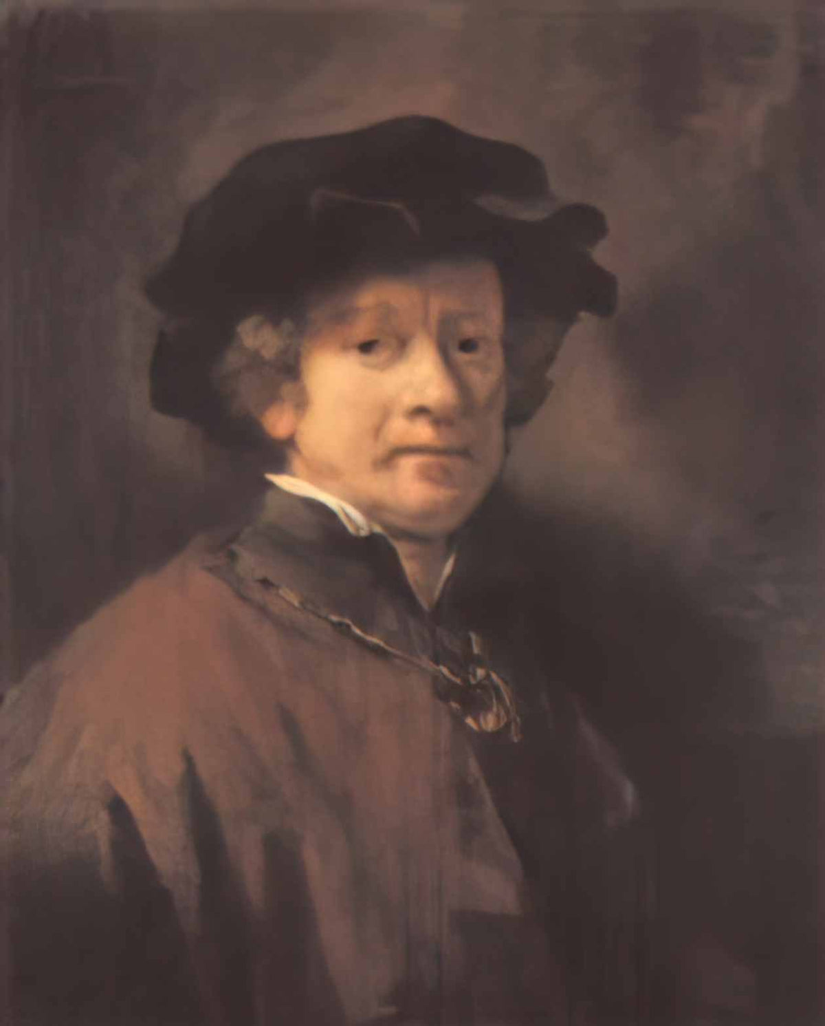 Rembrandt self portrait 1654 Art A4 Photo Print