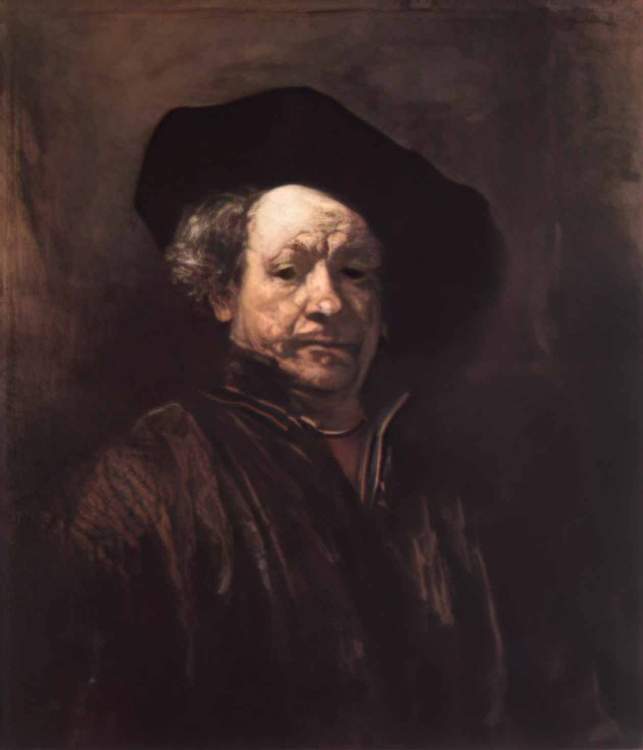 Rembrandt self portrait 1660 2 Art A4 Photo Print