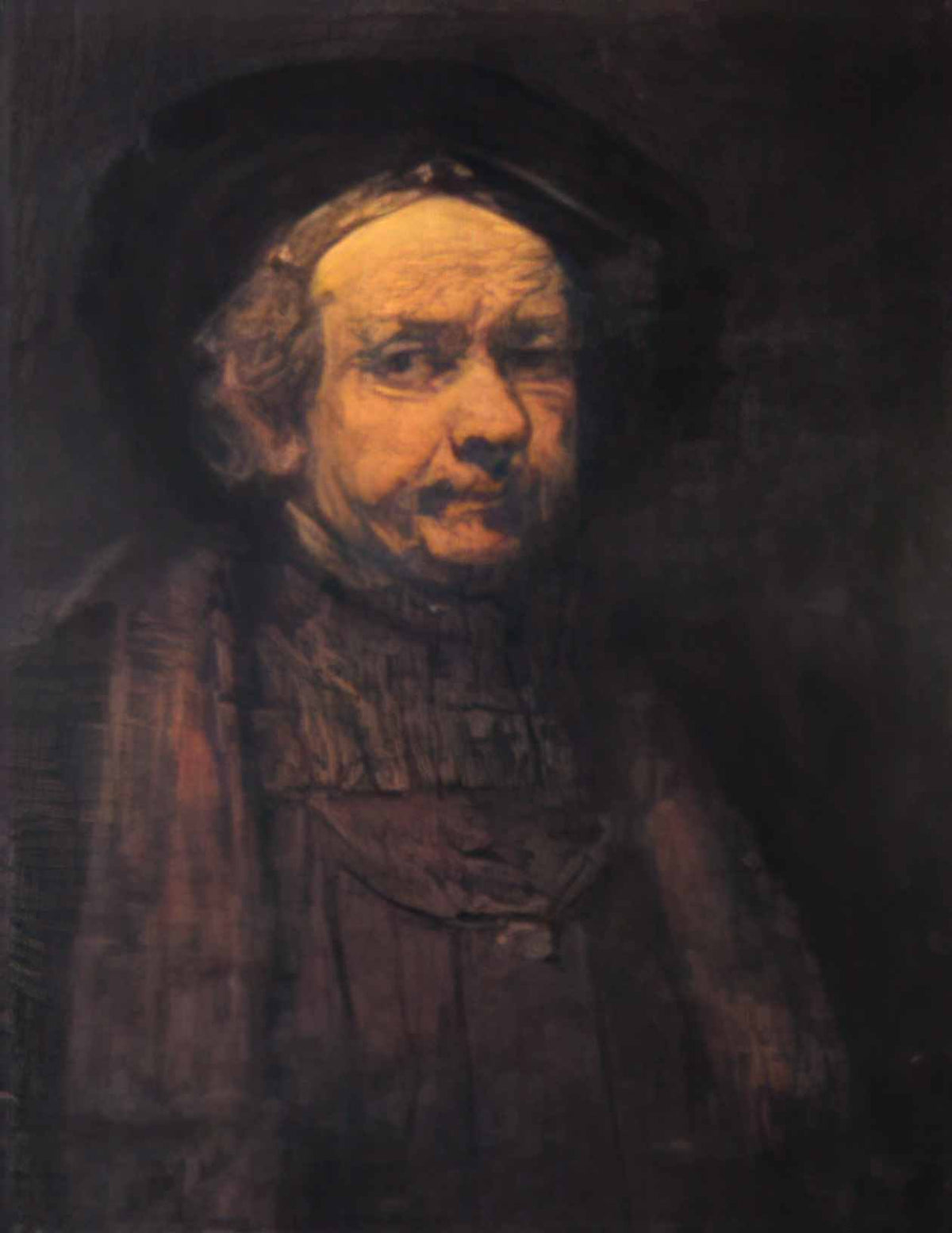 Rembrandt self portrait 1669 Art A4 Photo Print