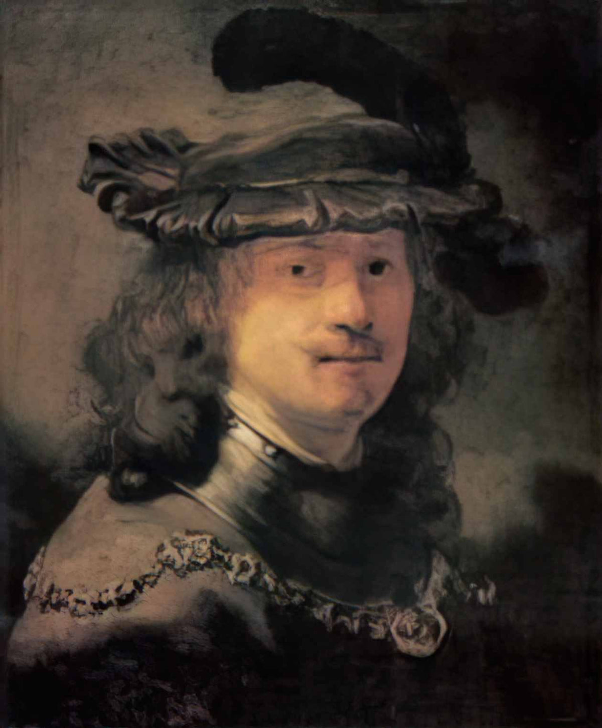 Rembrandt self portrait 3 Art A4 Photo Print