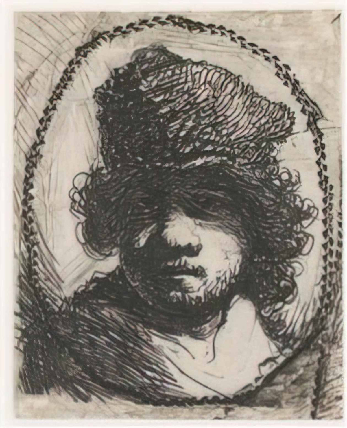 Rembrandt self portrait 9 Art A4 Photo Print