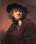 Rembrandt self portrait as a young man 1634 Art A4 Photo Print